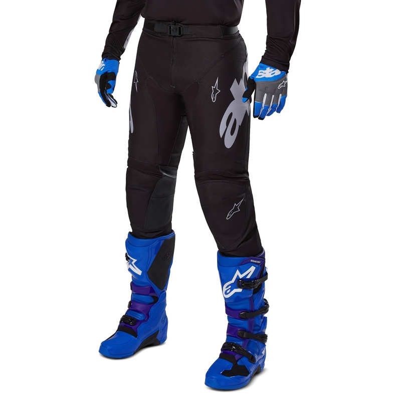 Motokrosové nohavice Alpinestars Racer Graphite čierno-šedé