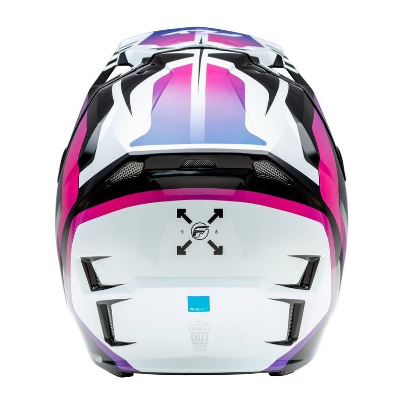 Motokrosová prilba FLY Racing Formula CP bielo-čierno-fialová