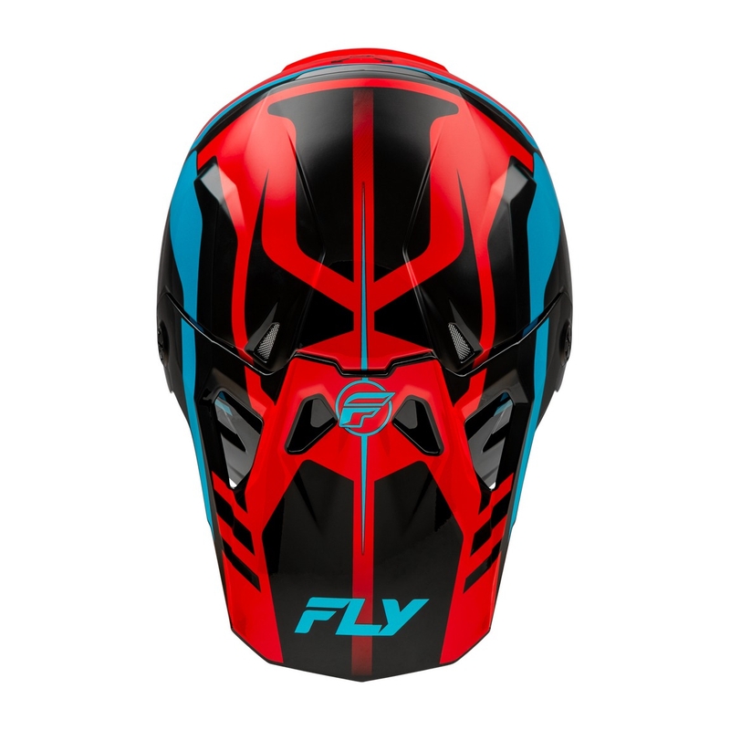Motokrosová prilba FLY Racing Formula CP červeno-čierno-modrá
