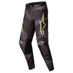 Motokrosové nohavice Alpinestars Racer Hollow tmavá camo-fluorescenčno žlté