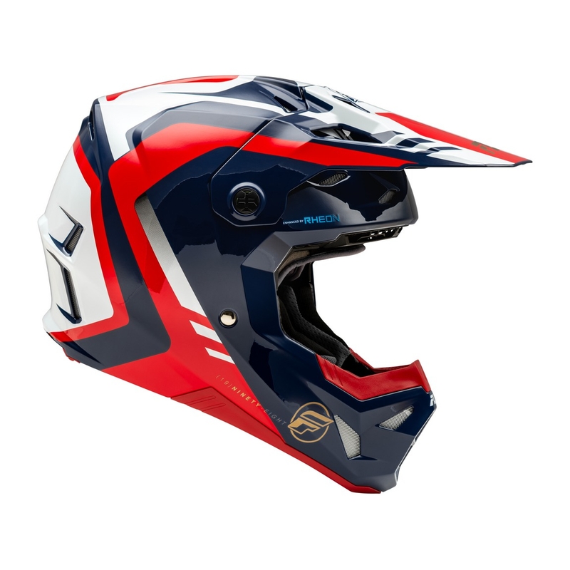 Motokrosová prilba FLY Racing Formula CP červeno-bielo-modrá
