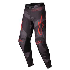 Motokrosové nohavice Alpinestars Racer Hollow šedé camo-fluorescenčno oranžové