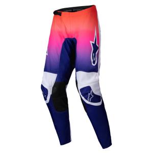 Dámske motokrosové nohavice Alpinestars Stella Fluid Wurx multicolor-biele