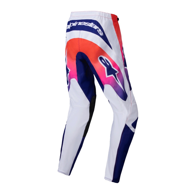 Dámske motokrosové nohavice Alpinestars Stella Fluid Wurx multicolor-biele