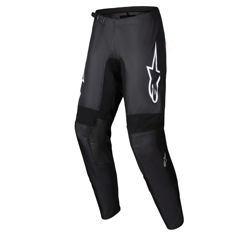Dámske motokrosové nohavice Alpinestars Stella Fluid Haul čierno-fluorescenčno ružové