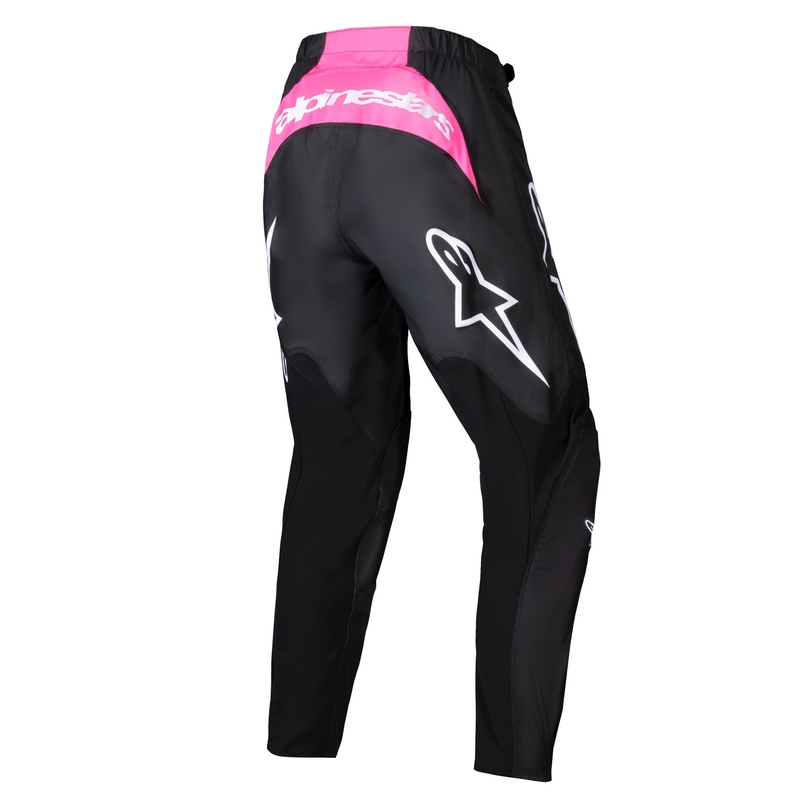 Dámske motokrosové nohavice Alpinestars Stella Fluid Haul čierno-fluorescenčno ružové