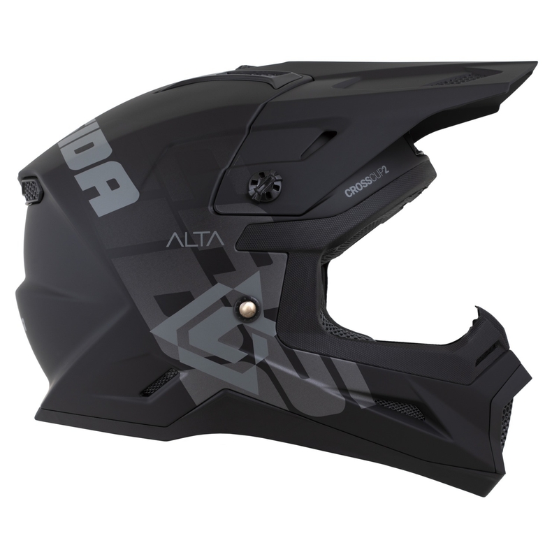 Detská motokrosová prilba Cassida Cross Cup 2 Alta matná čierno-šedá