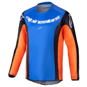 Detský motokrosový dres Alpinestars Racer Melt oranžovo-modrý