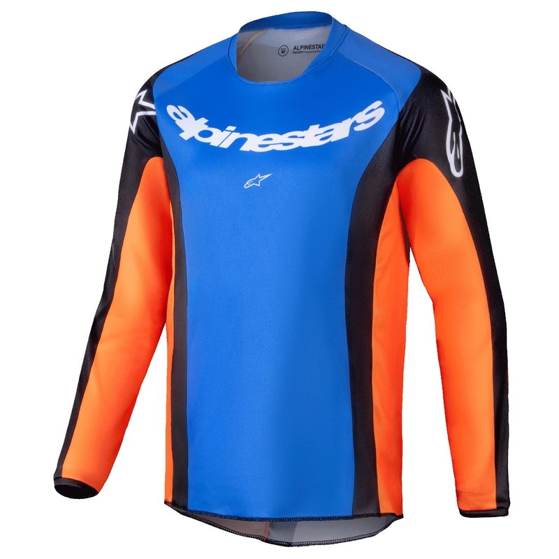 Detský motokrosový dres Alpinestars Racer Melt oranžovo-modrý