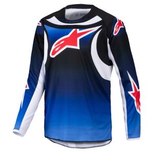 Detský motokrosový dres Alpinestars Racer Wurx modro-čierny