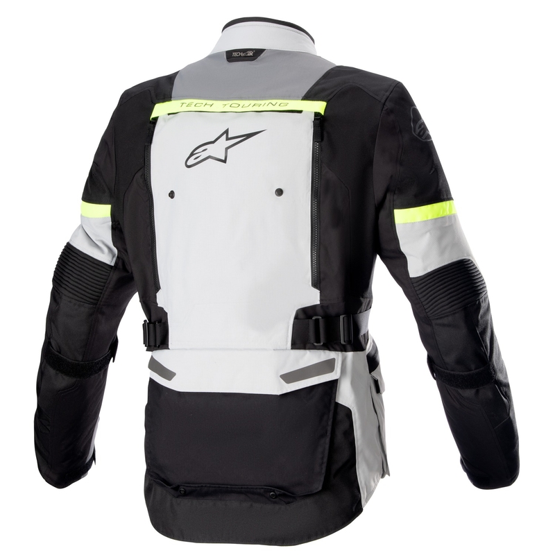 Bunda na motorku Alpinestars Bogota PRO Drystar šedo-čierno-fluo žltá