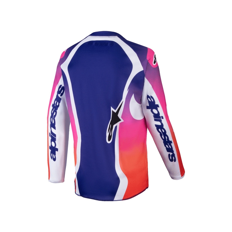 Detský motokrosový dres Alpinestars Racer Wurx multicolor-biely