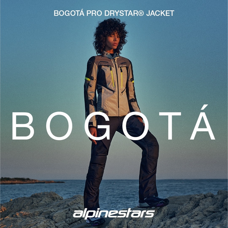 Dámska bunda na motorku Alpinestars Stella Bogota PRO Drystar čierna