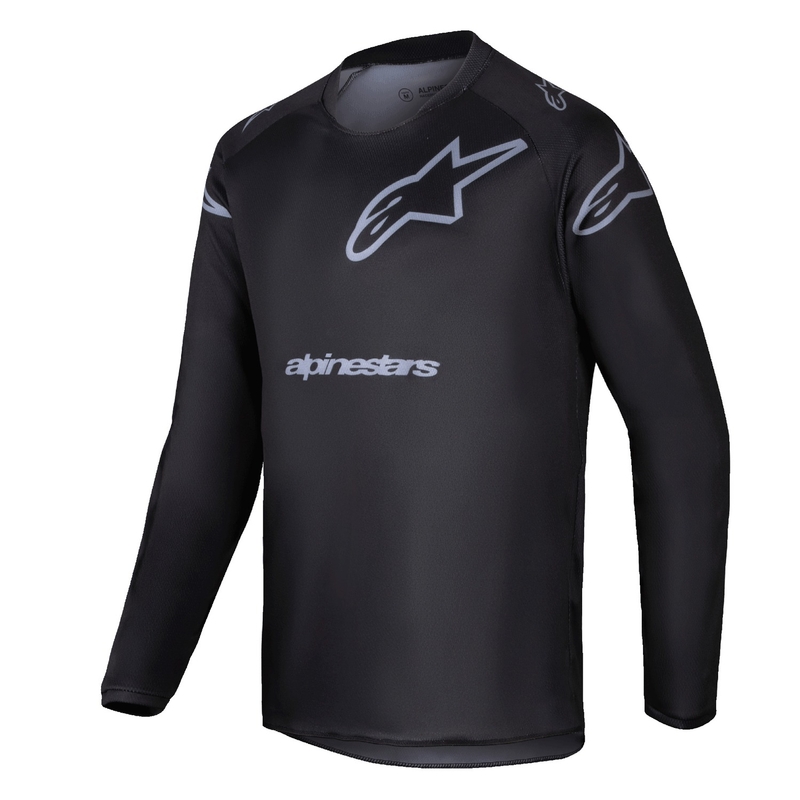 Detský motokrosový dres Alpinestars Racer Graphite čierny
