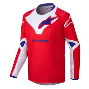 Detský motokrosový dres Alpinestars Racer Veil červeno-biely