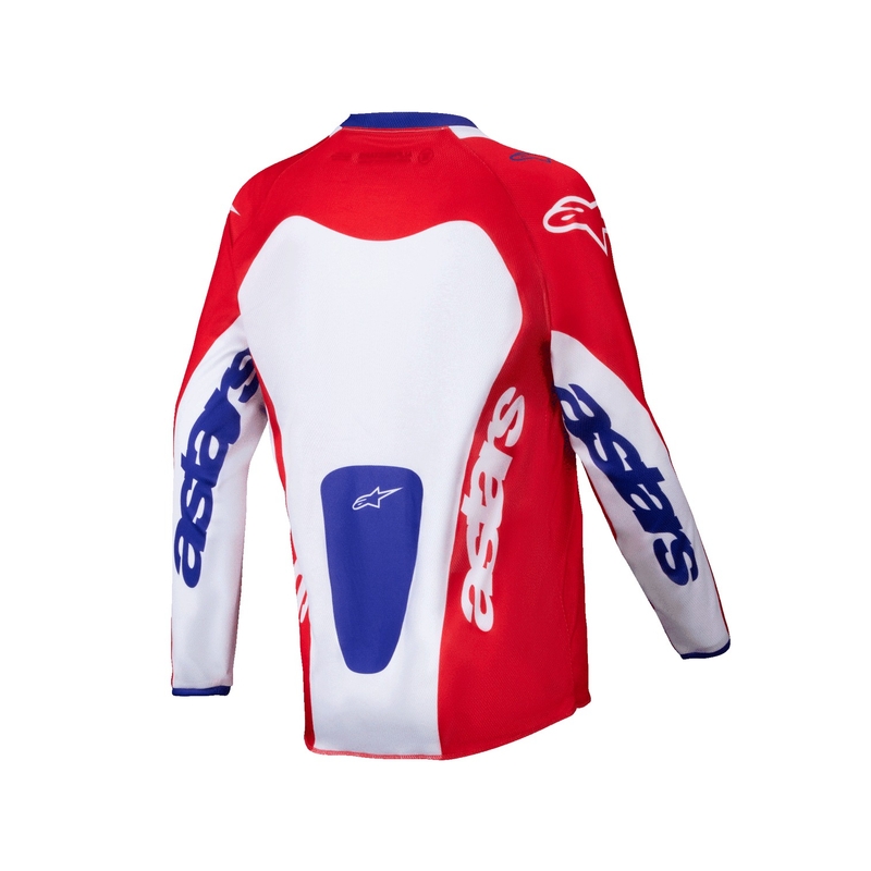 Detský motokrosový dres Alpinestars Racer Veil červeno-biely