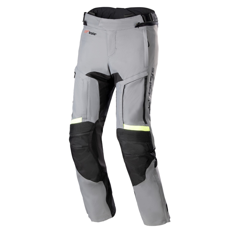 Nohavice na motorku Alpinestars Bogota Pro Drystar 3 Season šedo-čierno-fluo žlté