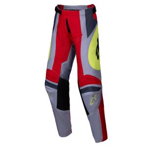 Detské motokrosové nohavice Alpinestars Racer Melt červeno-šedé