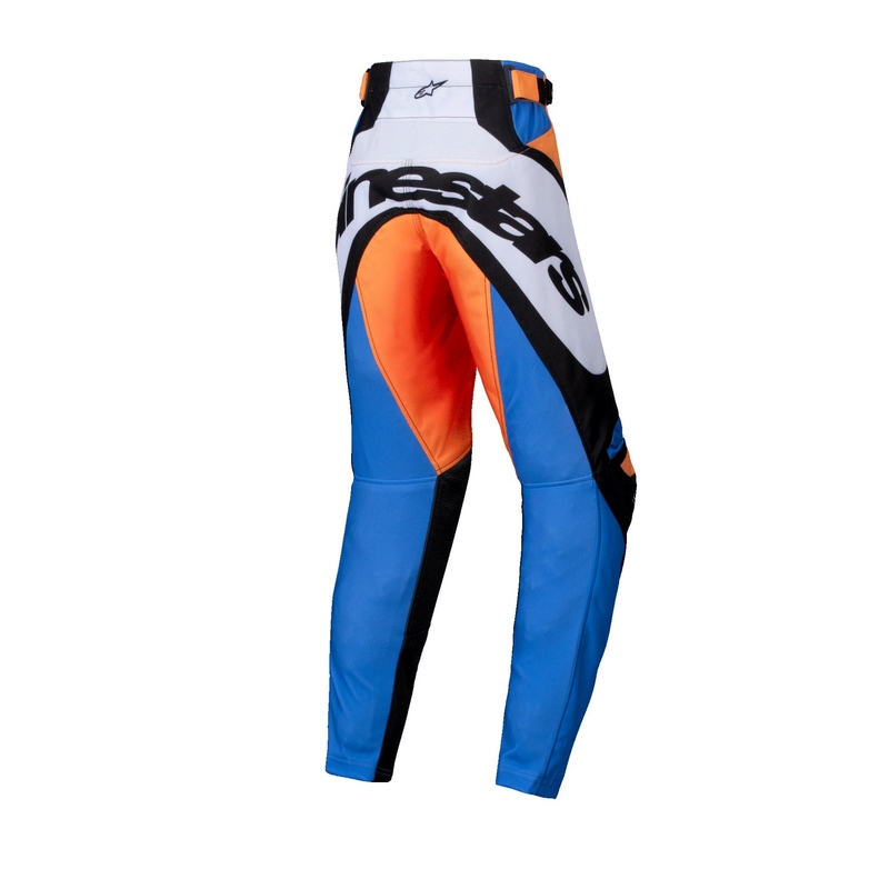 Detské motokrosové nohavice Alpinestars Racer Melt oranžovo-modré