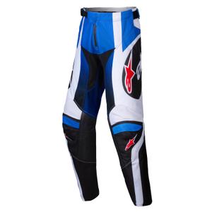Detské motokrosové nohavice Alpinestars Racer Wurx modro-čierne