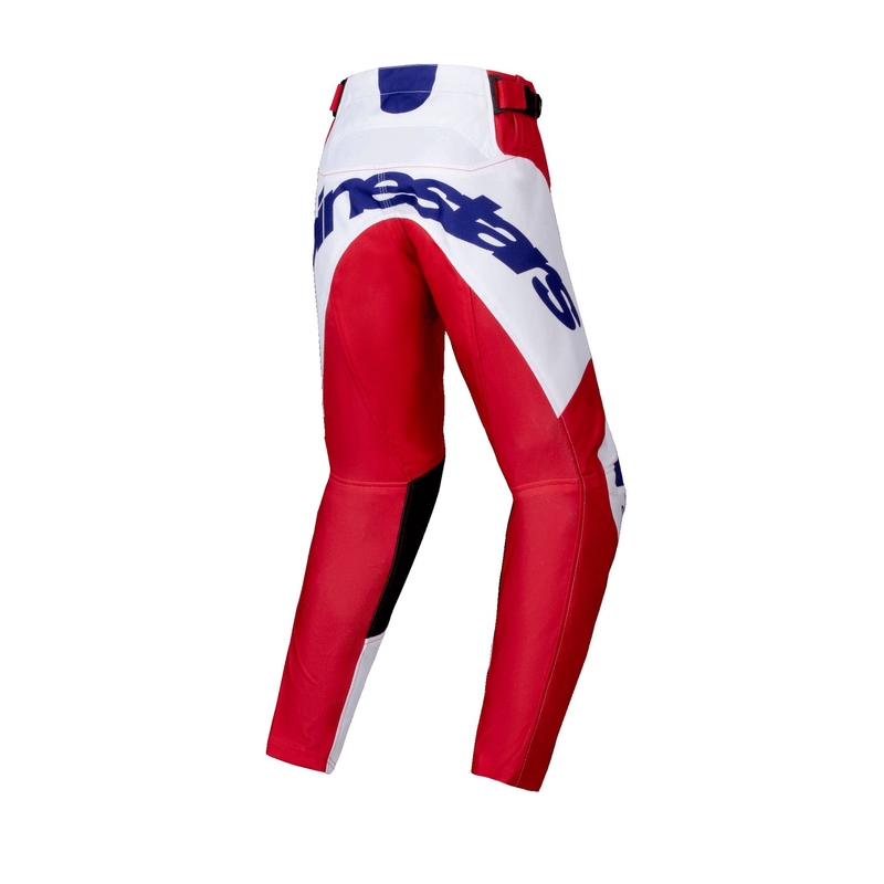 Detské motokrosové nohavice Alpinestars Racer Veil červeno-biele