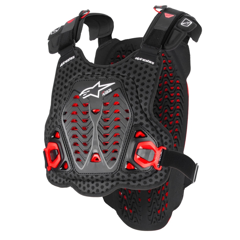 Chránič hrude Alpinestars A-5 Plasma čierno-červeno-biely