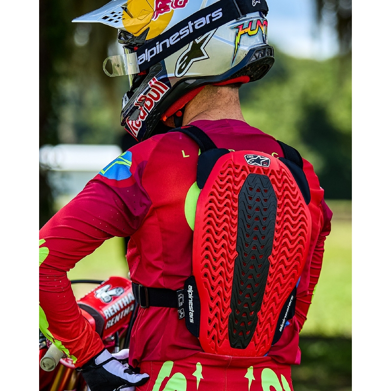 Chránič hrude Alpinestars A-5 Plasma čierno-červeno-biely