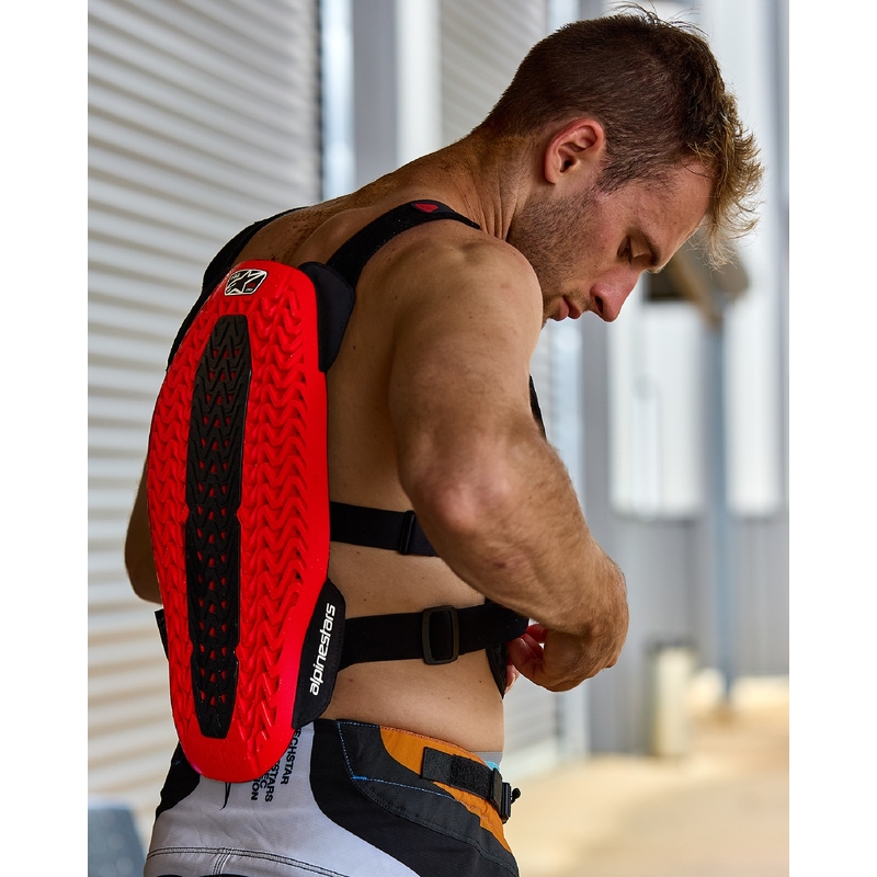 Chránič hrude Alpinestars A-5 Plasma čierno-červeno-biely