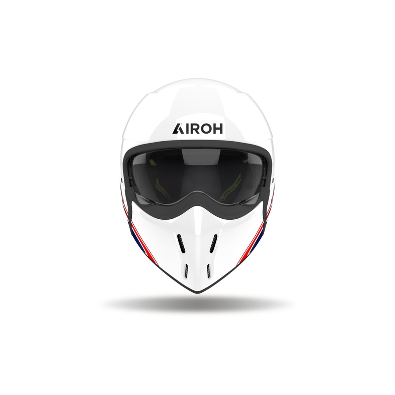 Modulárna prilba na motorku Airoh J110 Eon lesklá bielo-modro-červená