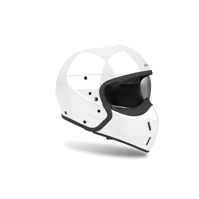 Modulárna helma na motorku Airoh J110 Color lesklá biela