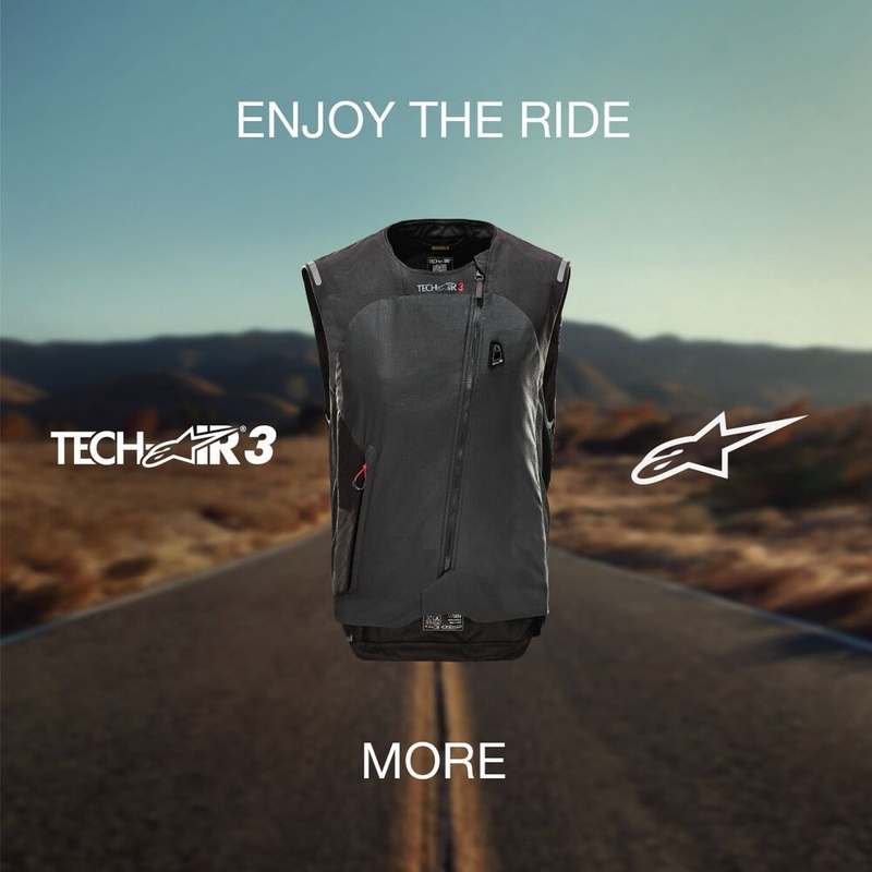 Dámska airbagová vesta Alpinestars Stella TECH-AIR®3 system čierno-tmavo šedá