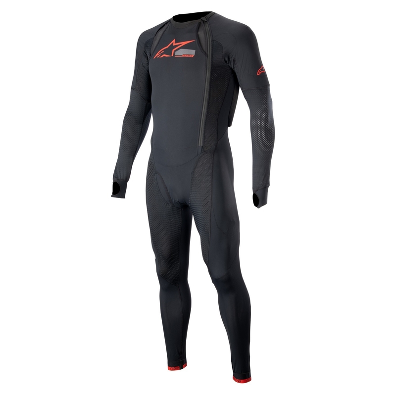 Vonkajšia vrstva airbagovej vesty Alpinestars TECH-AIR®10 čierno-červeno-šedá