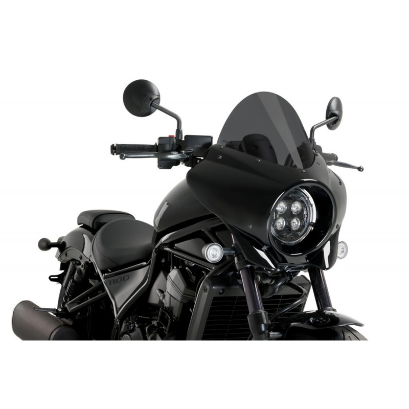 Plexi štít PUIG MIRAGE tmavá dymová gloss black housing