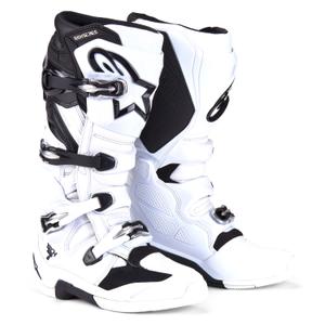 Čižmy na motocykel Alpinestars Tech 7 bielo-čierne 2025