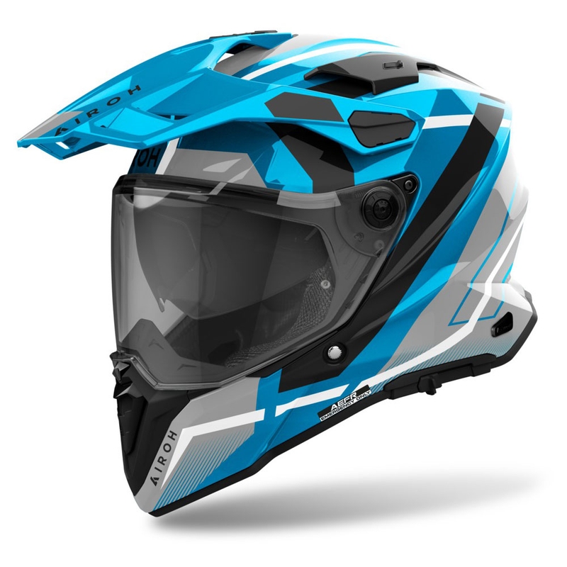 Enduro helma Airoh Commander 2 Mavick lesklá modrá