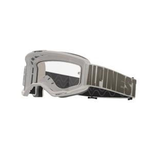 Motokrosové okuliare Alpinestars Vision 5 Hollow pieskové s čírym plexi
