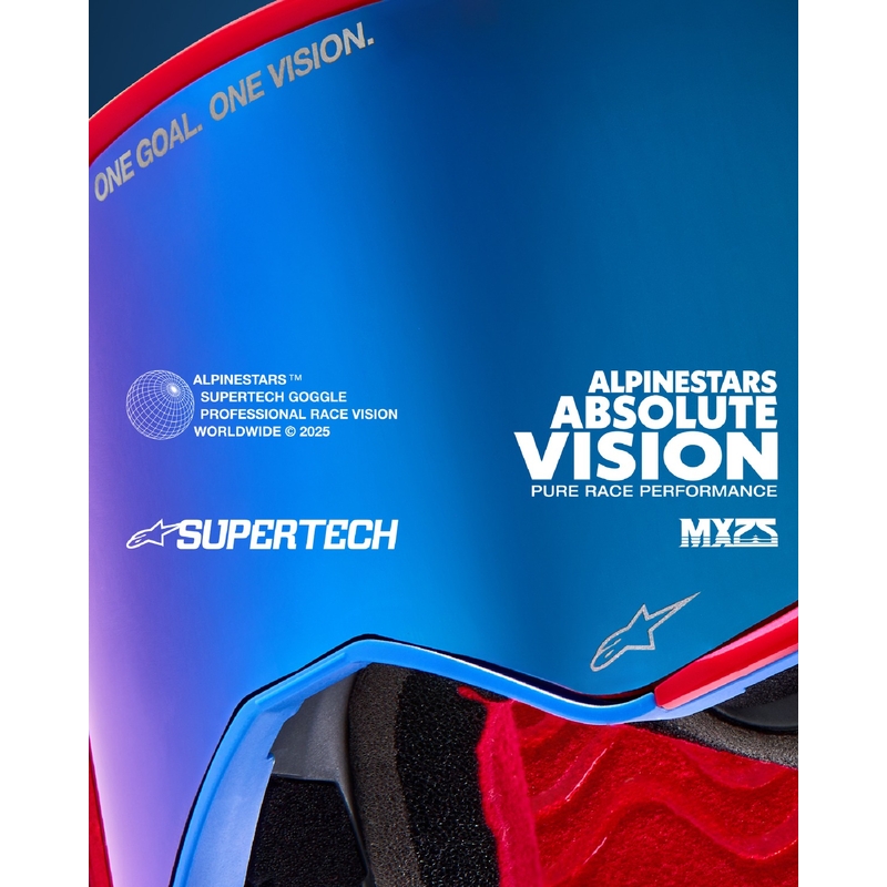 Motokrosové okuliare Alpinestars Supertech Corp čierno-šedé so strieborným plexisklom