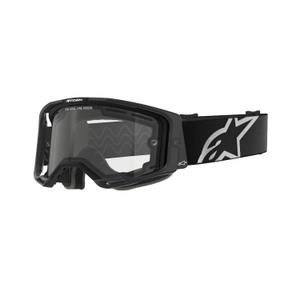 Motokrosové okuliare Alpinestars Vision 8 Corp čierne s dvojitým antifog čírym plexisklom