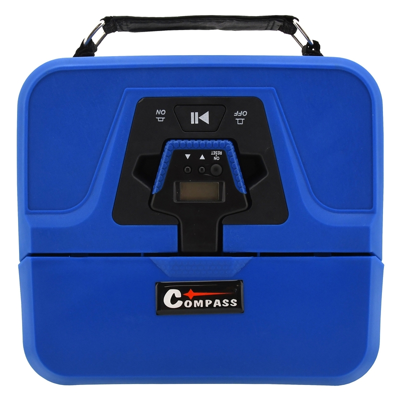 Kompresor 12V BOX digitálny 3 in1