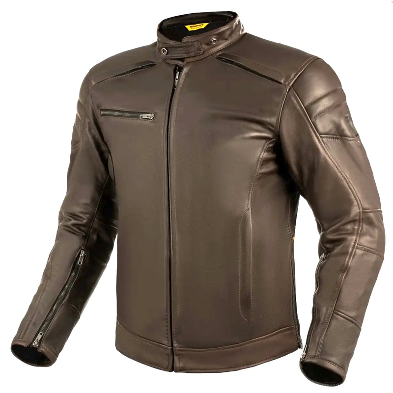 Kožená bunda na motocykel Shima Hunter+ 2.0 hnedá
