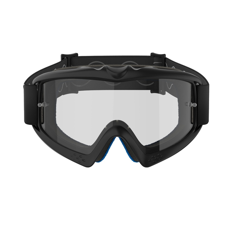Detské motokrosové okuliare Alpinestars Vision Youth Corp čierne s čírym plexisklom