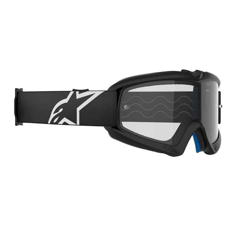 Detské motokrosové okuliare Alpinestars Vision Youth Corp čierne s čírym plexisklom