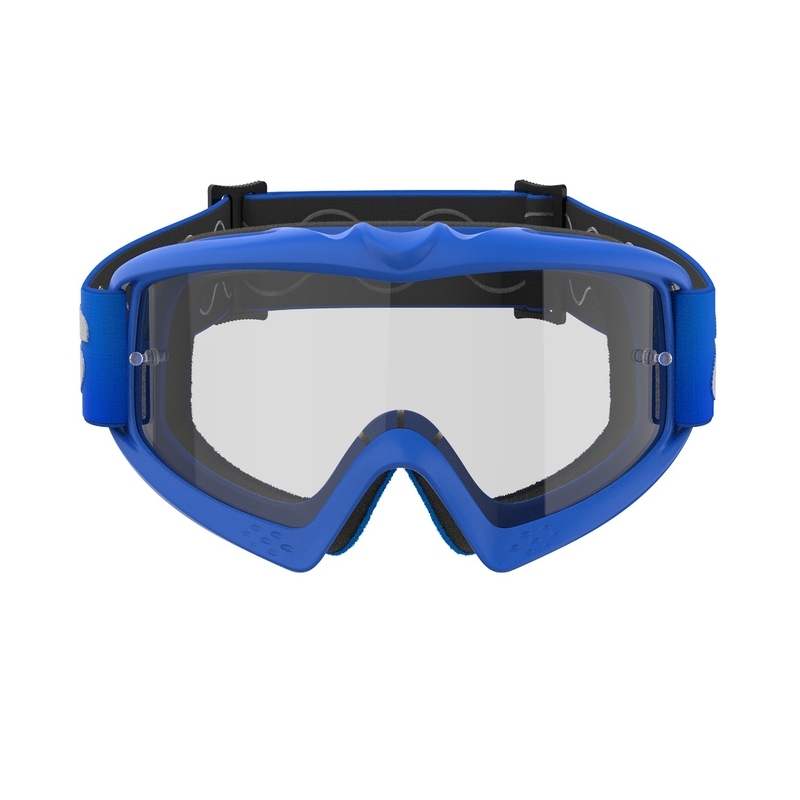 Detské motokrosové okuliare Alpinestars Vision Youth Blaze modré s čírym plexisklom