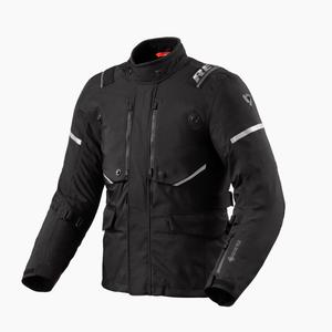 Bunda na motorku Revit Vertical GTX čierno-strieborná