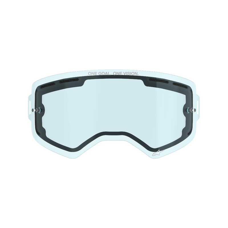 Plexisklo pre okuliare Alpinestars Supertech dvojité antifog modré