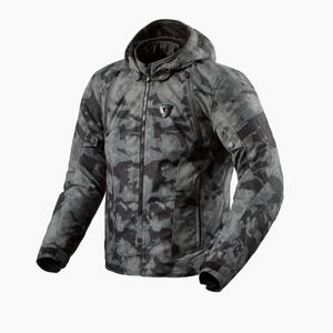 Bunda na motorku Revit Flare 3 H2O camo tmavo šedá