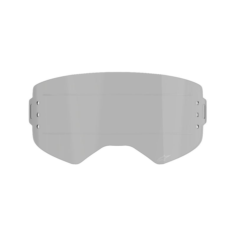 Plexisklo pre okuliare Alpinestars Supertech pre systém roll-off tmavé