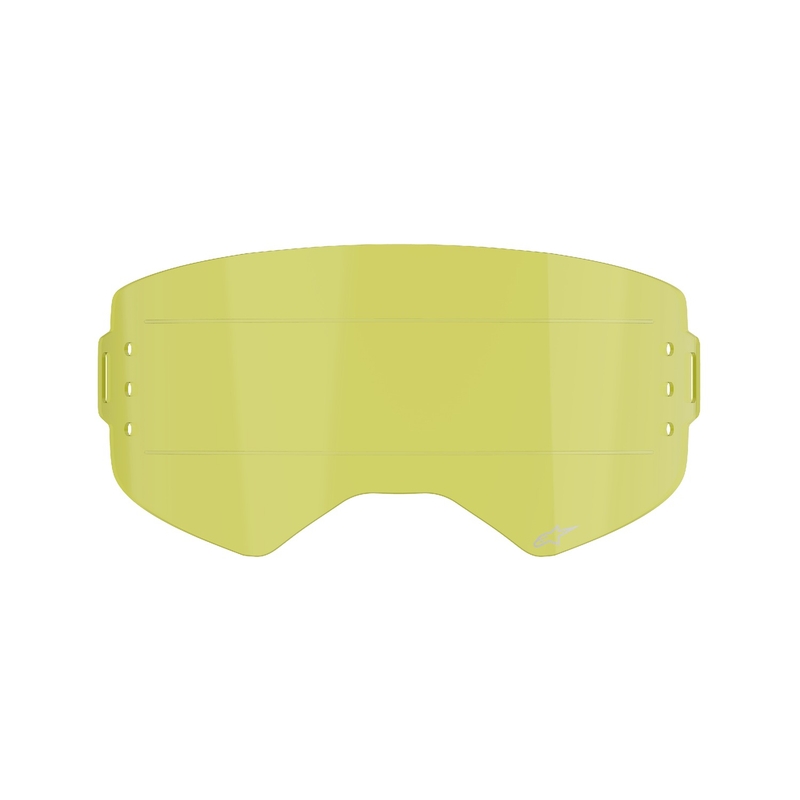 Plexisklo pre okuliare Alpinestars Supertech pre systém roll-off žlté