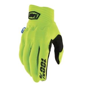 Motokrosové rukavice 100% Cognito Smart Shock fluo žlté