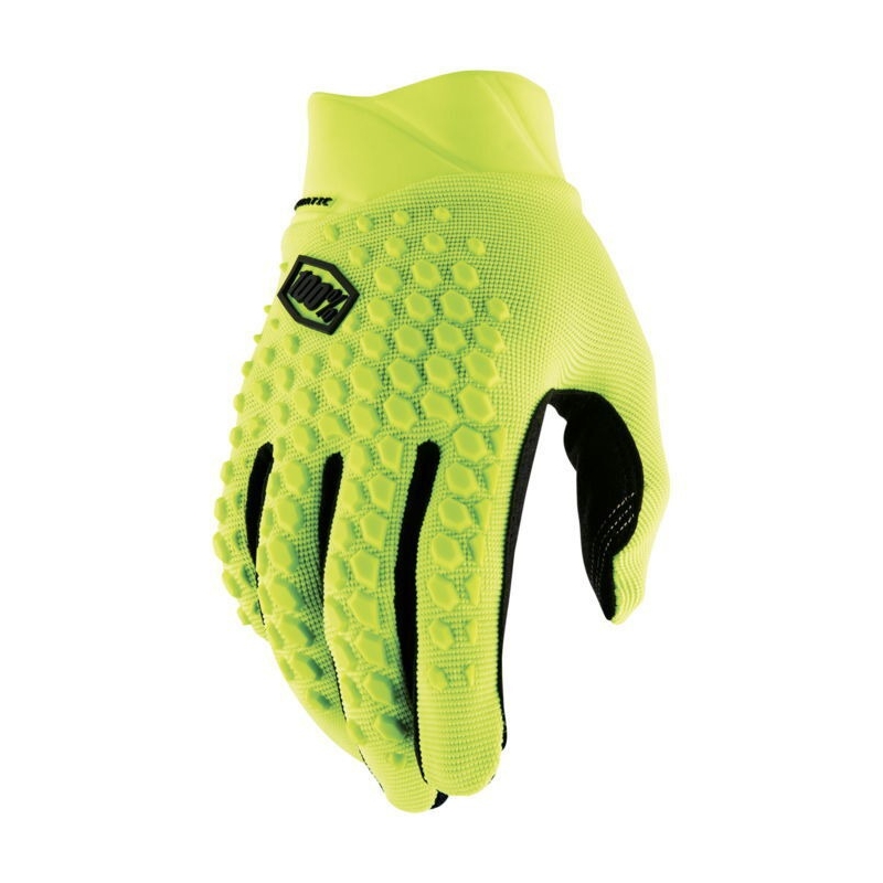 Motokrosové rukavice 100% Geomatic fluo žlté